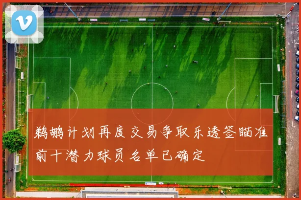 鹈鹕计划再度交易争取乐透签瞄准前十潜力球员名单已确定
