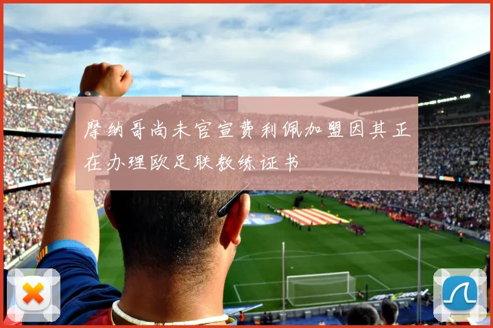 摩纳哥尚未官宣费利佩加盟因其正在办理欧足联教练证书